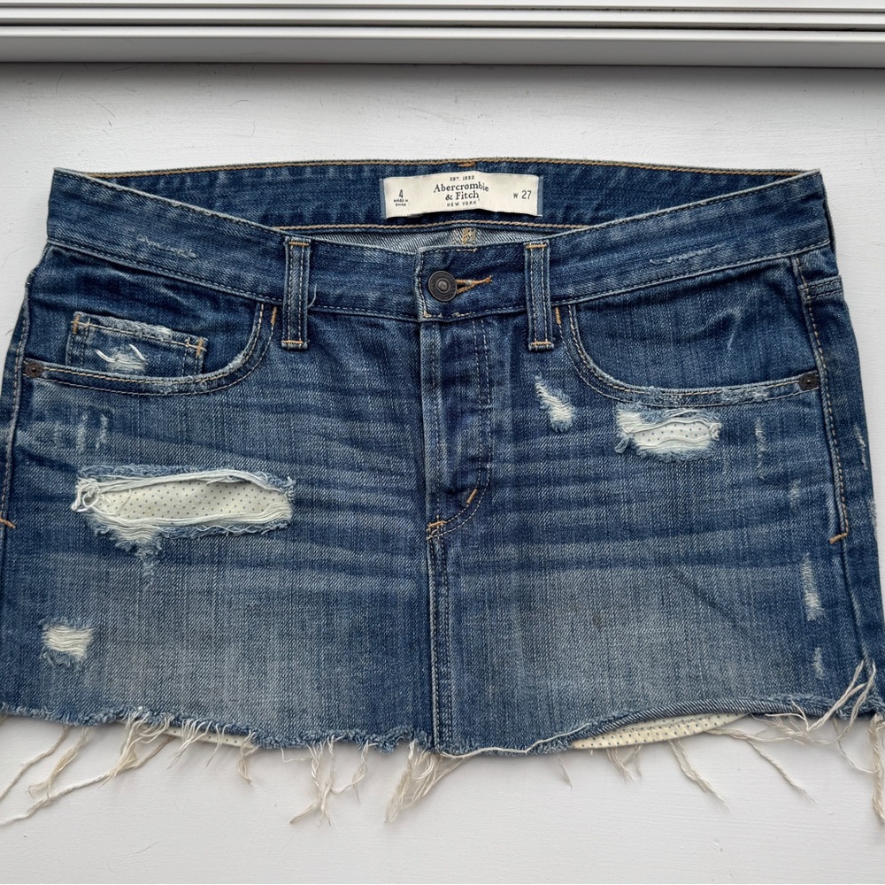 Abercrombie & Fitch Blue Denim Skirt